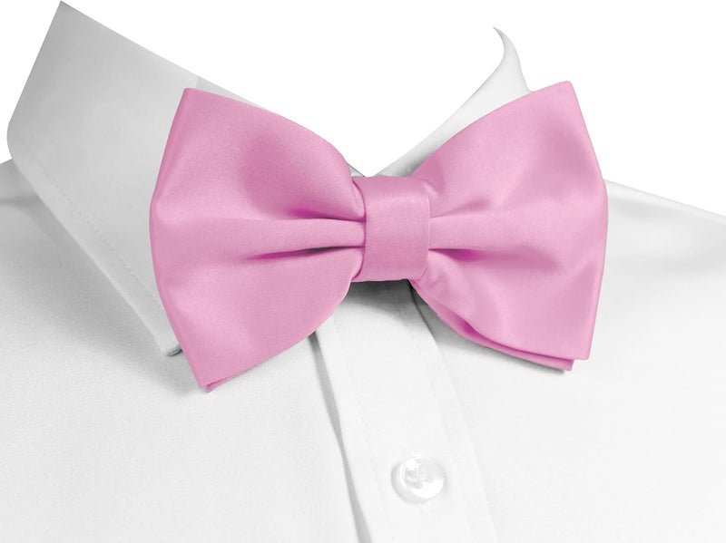 Trilece Bow Ties for Men - Mens Solid Color Formal Pre Tied Bowtie and Pocket Square Sets - Mens Bowties Bow Tie Sets - Image 2